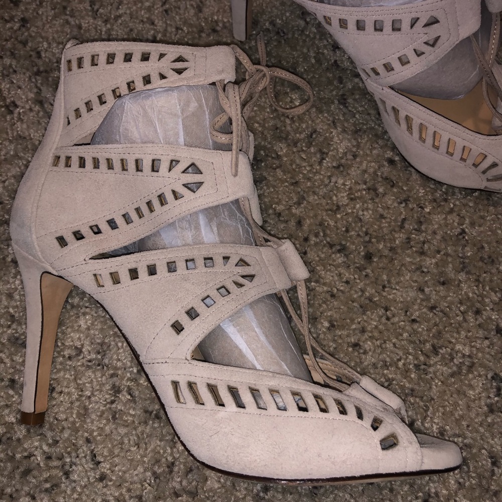 Antonio Melani Cage Heels w Laces 6.5 - Picture 2 of 8